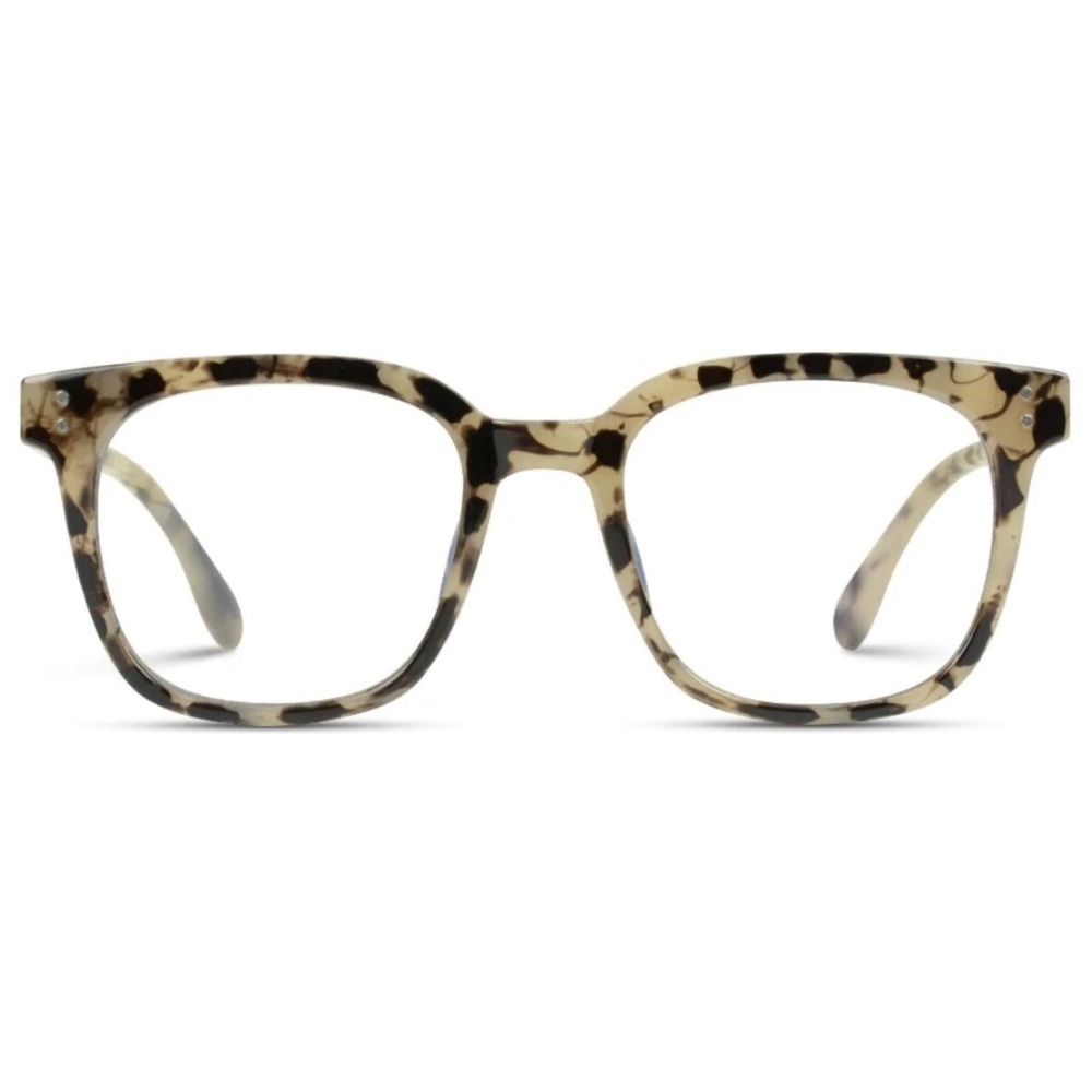 Wear Me Pro Zoey Blue Light Glasses - Oatmeal Beige Tortoise